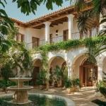 4 BHK Isprava Villa Vimeiro Aldona Goa Courtyard with Arched Veranda