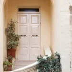 4 BHK Isprava Villa Vimeiro Aldona Goa Entrance with Cream Double Doors