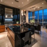 4 BHK The Grand Lower Parel Designer Cooking Space With Stone Counter Pro Range