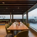 4 BHK Penthouse Bharat Skyvistas DN Nagar Andheri West Dining Table Beside Terrace