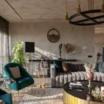 4 BHK Penthouse Bharat Skyvistas DN Nagar Andheri West Living Room With Green Armchairs