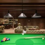 4 BHK Penthouse Bharat Skyvistas DN Nagar Andheri West Pool Table With Pendant Lights