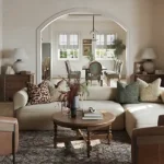 4.5 BHK Isprava Lumosa Aldona Goa Living Room With Sectional Sofa And Dining Area