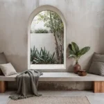 1. 4.5 BHK Isprava Lumosa Aldona Goa Window Seat With Cushions And Arched Garden View