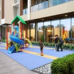 Asmi Legacy Unnat Nagar Goregaon Open Air Children Activity Area With Climbing Structure And Slide