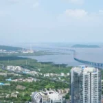 Baya Sunrise Dadar Aerial View Showcasing The Tower’s Prime Location With Sea Bridge