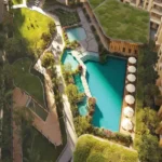 Hiranandani Maitri Park Chembur Bird’s Eye Perspective Of Multi Level Water Features Green Lawns