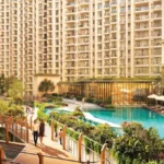 Hiranandani Maitri Park Chembur Landscaped Walkway Overlooking Resort Style Pool