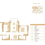Hiranandani Maitri Park Chembur Tower 1 Flat 1 3 BHK Floor Plan