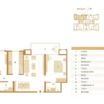 Hiranandani Maitri Park Chembur Tower 3 Flats 1 And 2 3 BHK Floor Plan