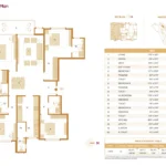 Hiranandani Maitri Park Chembur Tower 7 4 BHK 1385 Square Feet Floor Plan