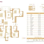 Hiranandani Maitri Park Chembur Tower 8 4 BHK 1382 Square Feet Floor Plan
