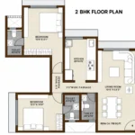 Ivory Heights Vile Parle 2 BHK Floor Plan