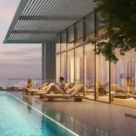 Oberoi Fairview Duplex Apartments Malabar Hill Poolside Deck With Sun Loungers