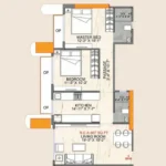One Vara 2 BHK Floor Plan