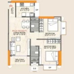 One Vara 2 BHK Floor Plan