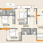 One Vara 3 BHK Floor Plan