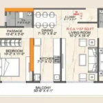 One Vara 3 BHK Floor Plan