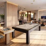 One Vara Goregaon Recreation Lounge With A Full-Size Pool Table And Casual Seating Area