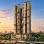 One Vara Goregaon Iconic Twin Tower Facade Glowing In Warm Golden Hour Light