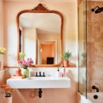 Veda Monteza Plots for Sale Alibaug Bathroom with Arched Mirror and Glass Shower