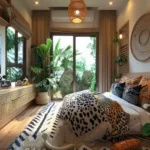 Veda Monteza Plots for Sale Alibaug Safari Themed Kids Bedroom with Animal Print Bedding