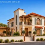Veda Monteza Plots for Sale Alibaug Villa Grande with Arched Windows and Tiled Roof